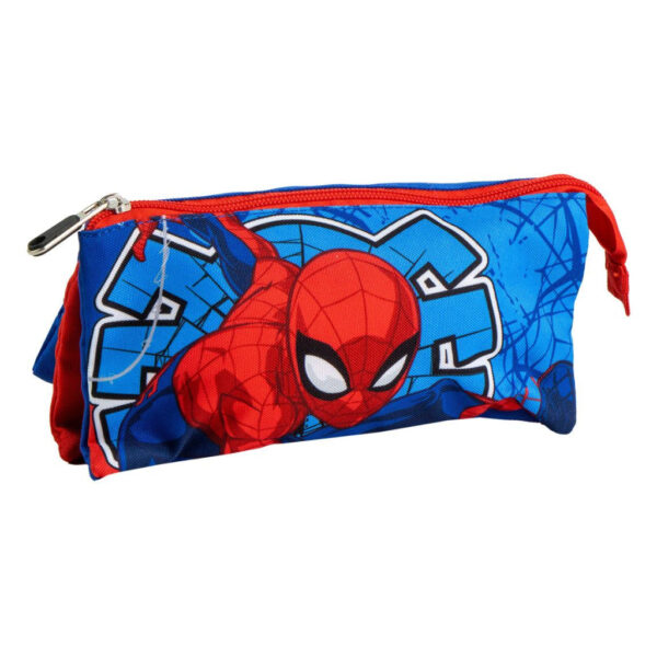 Superman Spindelmannen pennfodral med 3 fack 23 cm