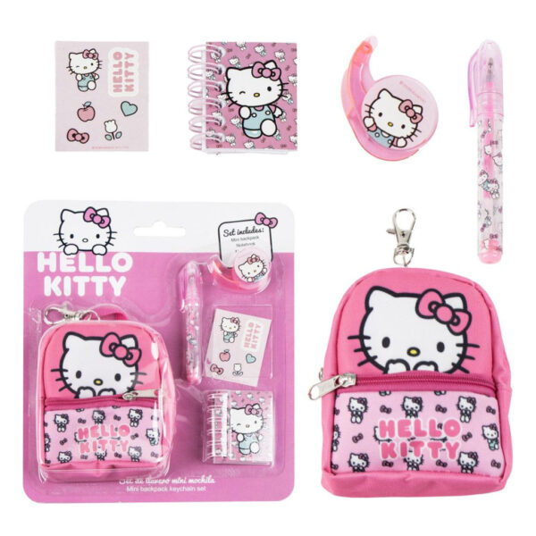Hello Kitty rosa mini väska nyckelring set