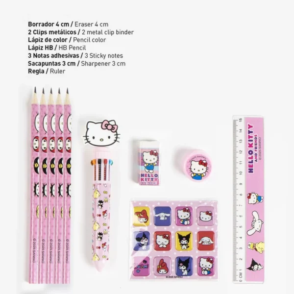 Hello Kitty Friends Rosa skrivset - Bild 2