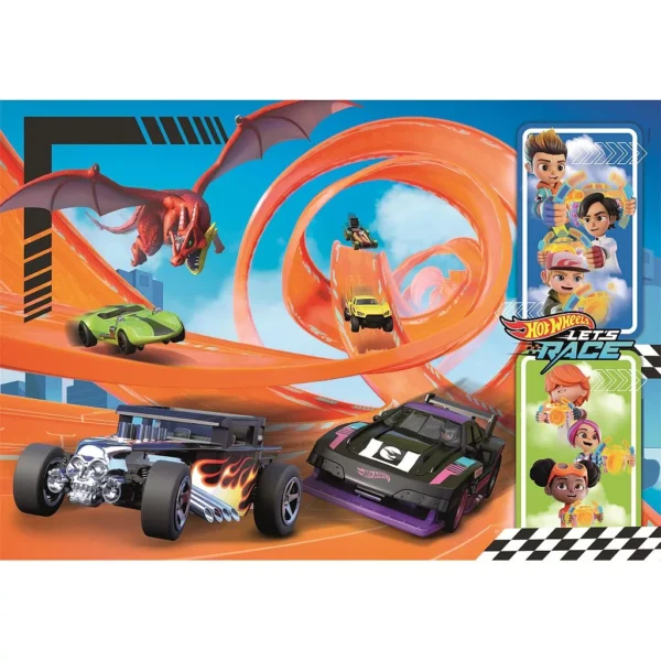 Hot Wheels Citizens 104-bitars pussel Clementoni - Bild 2