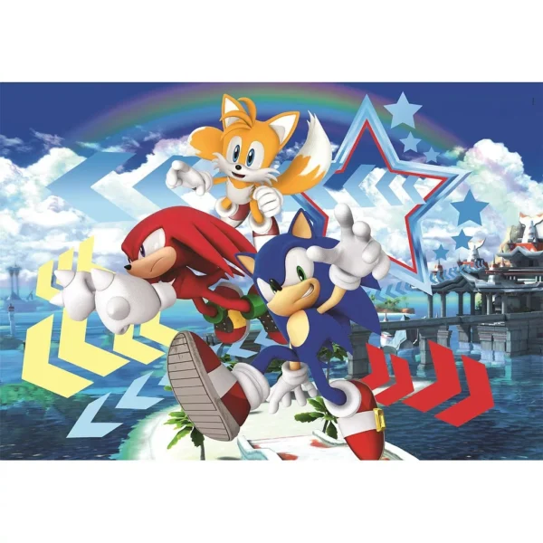 Sonic the Hedgehog Star 104 bitars Clementoni pussel - Bild 2