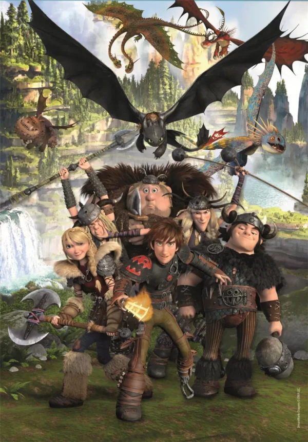How To Train Your Dragon Riders pussel 180 bitar Clementoni - Bild 2