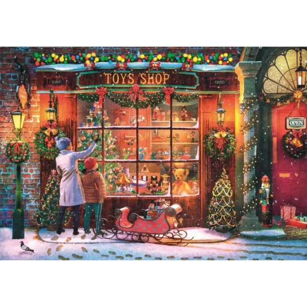 Christmas Old Toy Shop pussel från Clementoni, 500 bitar - Bild 2