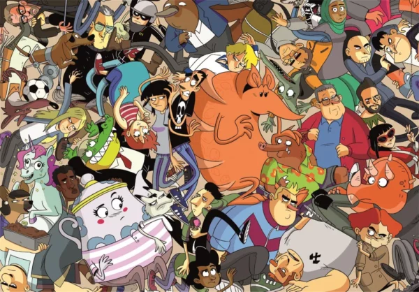 Anime Chaos Against the World 1000 bitars kompakt pussel Clementoni - Bild 2