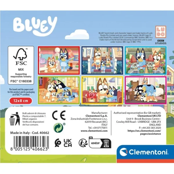 Bluey Play All Day Kubpussel 6 delar Clementoni - Bild 2