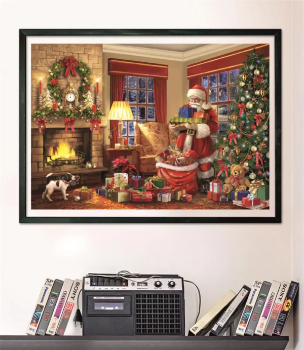 Christmas Santa's Gift 1000-bitars Clementoni pussel - Bild 3