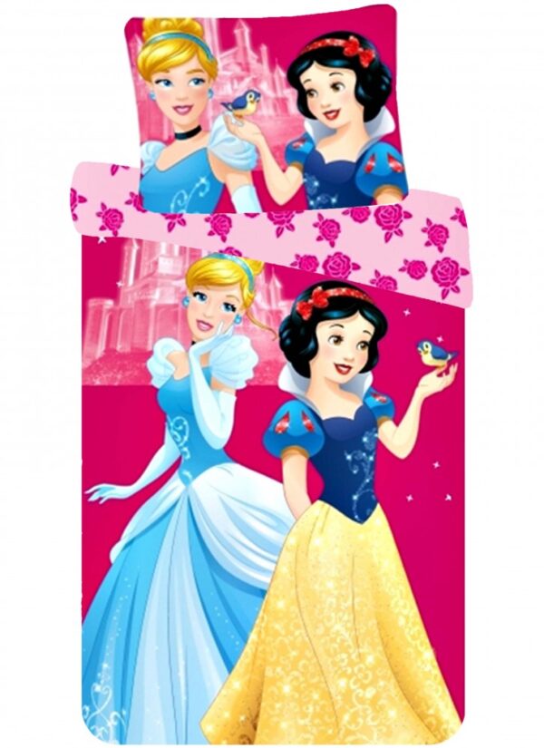 Disney Prinsessor påslakanset / bäddset 90x140 cm, 40x55 cm