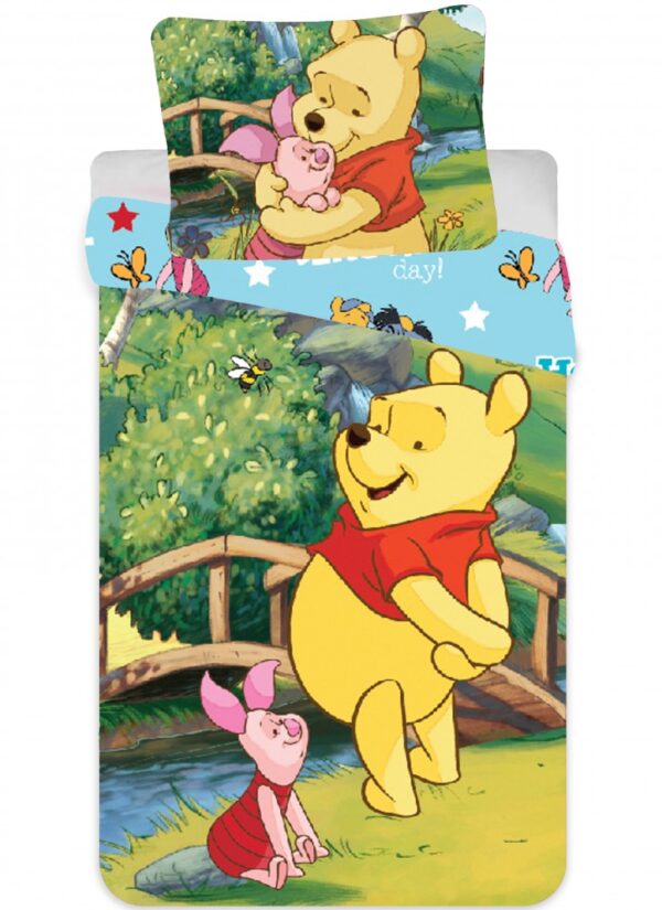Disney Nalle Puh bridge påslakanset / bäddset 90x140 cm, 40x55 cm