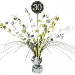 Happy Birthday Guld Borddekoration 30, 45,7 cm