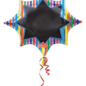 Colour Black Board folieballong 88 cm