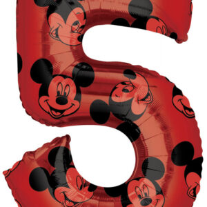 Disney Mickey Folieballong Siffra 5, 66 cm