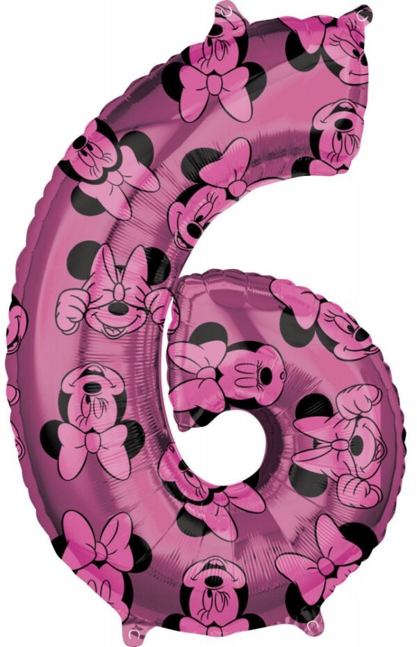 Disney Mimmi Pigg folieballong siffra 6, 66 cm