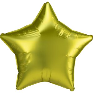 Satin Lemon stjärnformad folieballong 43 cm