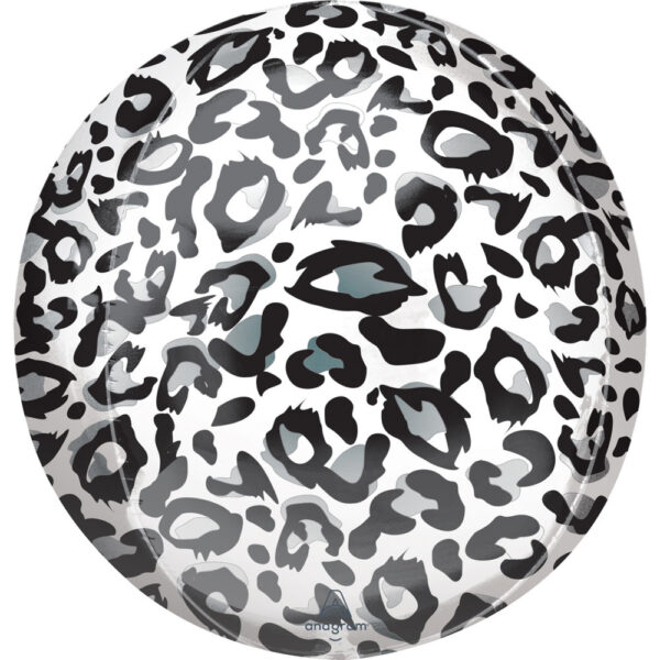 Djur Folieballong med Leopardmönster 40 cm