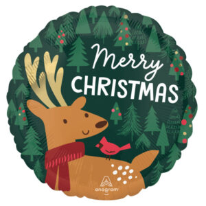 Christmas Merry julballong i folie 43 cm
