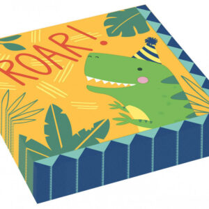 Dinosaur Dino-Mate servettset 16-pack 33x33 cm