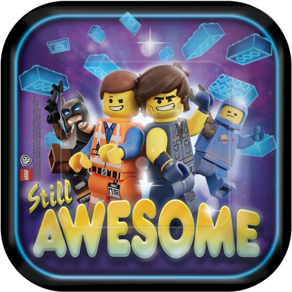 Lego Movie äventyrspappersassiett 8-pack 18 cm