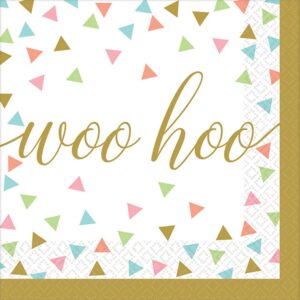 Party Woo Hoo Konfettiservett (set om 36) 25x25 cm