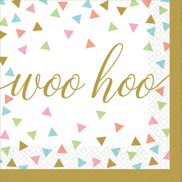 Party Woo Hoo Konfetti Servett (set om 36) 25x25 cm