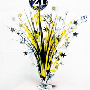 Happy Birthday Guld 21 Borddekoration 45,7 cm