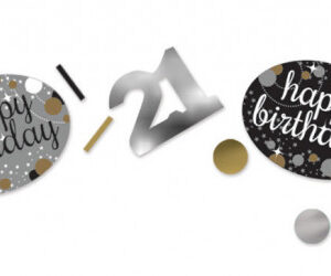 Happy Birthday Gold 21 konfetti