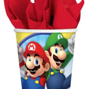 Super Mario Mushroom World pappersmuggar 8-pack 250 ml