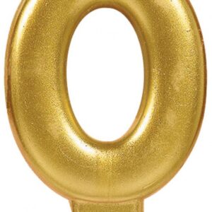 Number Gold, Guld Sifferljus 0-års Tårtljus