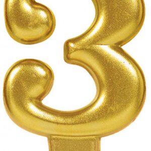 Number Gold, Sifferljus 3 Tårtljus