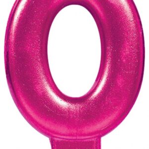 Sifferljus 0 Rosa Tårtljus