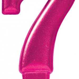 Sifferljus Rosa nummer 7 – tårtljus