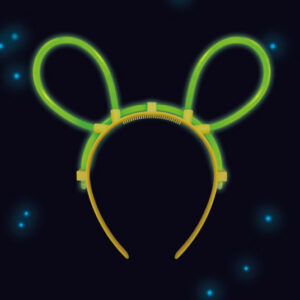 Colour Glow Stick Mouse plastdiadem 19x18 cm