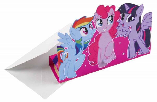 My Little Pony Inbjudningskort till fest 8-pack