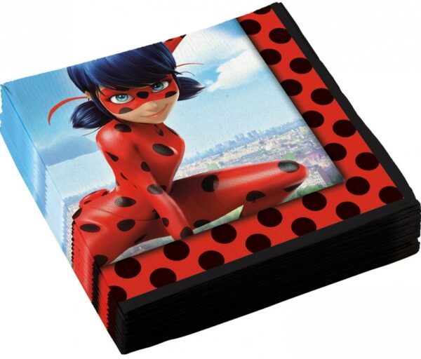 Miraculous Ladybug 20-pack servetter 33x33 cm