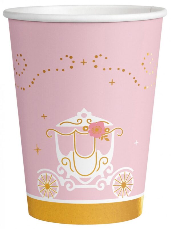 Princess Swan pappersmuggar 8-pack 250 ml