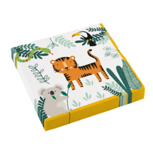 Animals Get Wild servetter 16 st 33x33 cm