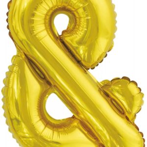 Number Guld, Silver & Bokstav Folieballong, 46 cm