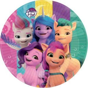 My Little Pony New Generation 23 cm pappersassiett set om 8