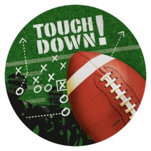 Sport Touchdown amerikansk fotboll papperstallrik 8 st 23 cm