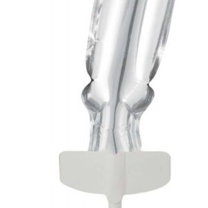 Number Silver 7:e Folieballong för Tårta 13 cm