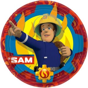 Fireman Sam pappersassietter 8 st 23 cm