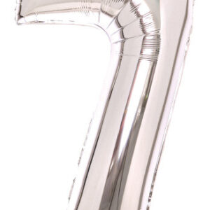 Number Silver, Silver Sifferballong 7 i folie 66 cm