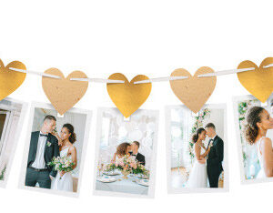 Wedding i fotohållare girlang