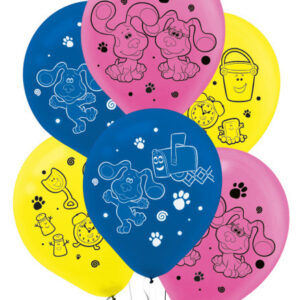 Blue's Clues ballong, 6-pack 27,5 cm