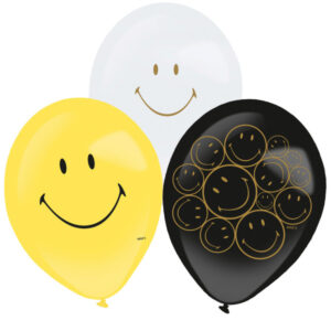Emoji Smiley Originals ballonger 6 st 11 tum (27,5 cm)