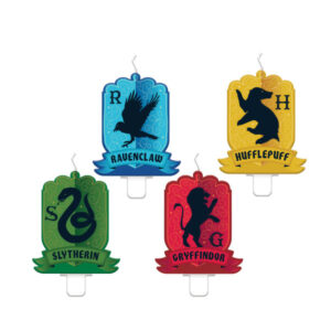 Harry Potter Hus tårtljus, set med 4 st