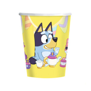 Bluey Pappermuggar 227 ml – 8-pack Engångsmuggar – Barnkalas & Party – Bluey Motiv