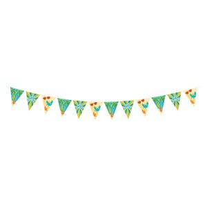 Summer Surf Party pappersflaggor girlang 400 cm