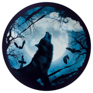 Halloween Haunted Forest pappersassietter 8 st 23 cm