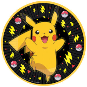 Pokémon Thunder pappersassietter 8-pack 23 cm