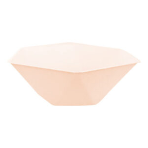 Colour Vert Decor persikofärgade hexagonala djupa tallrikar, 6-pack, 15,8 cm